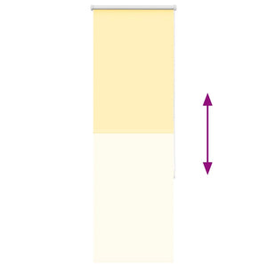Gelbes Verdunkelungsrollo 45x175 cm