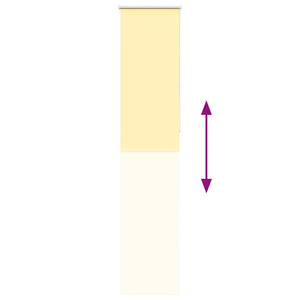 Gelbes Verdunkelungsrollo 45x210 cm