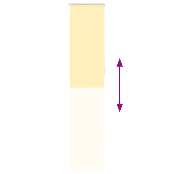 Gelbes Verdunkelungsrollo 60x210 cm