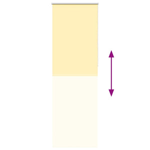 Gelbes Verdunkelungsrollo 65x210 cm