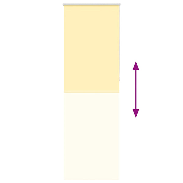 Gelbes Verdunkelungsrollo 65x210 cm