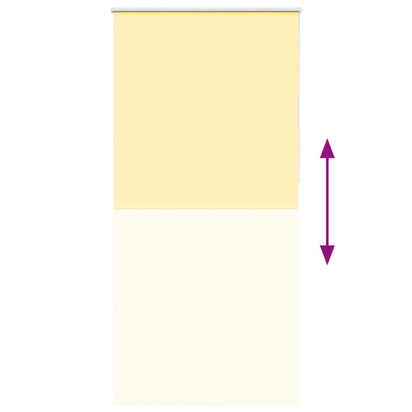 Gelbes Verdunkelungsrollo 90x210 cm