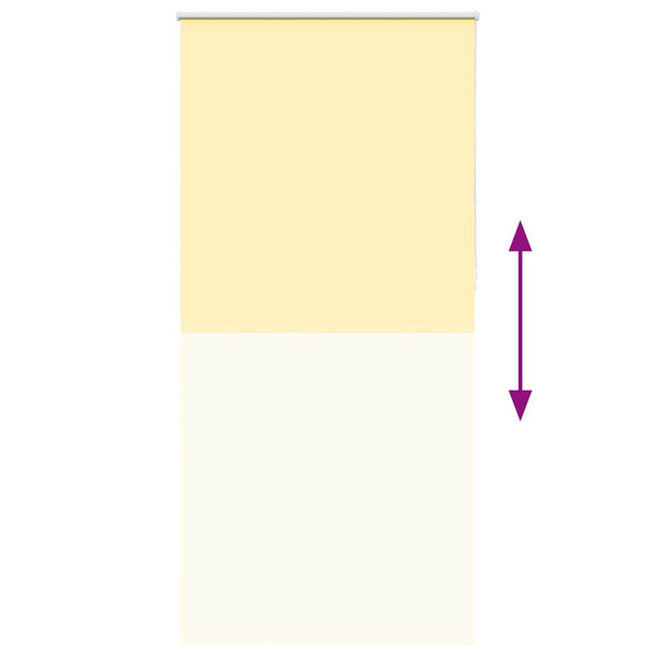 Gelbes Verdunkelungsrollo 95x210 cm