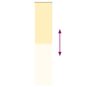 Gelbes Verdunkelungsrollo 60x230 cm