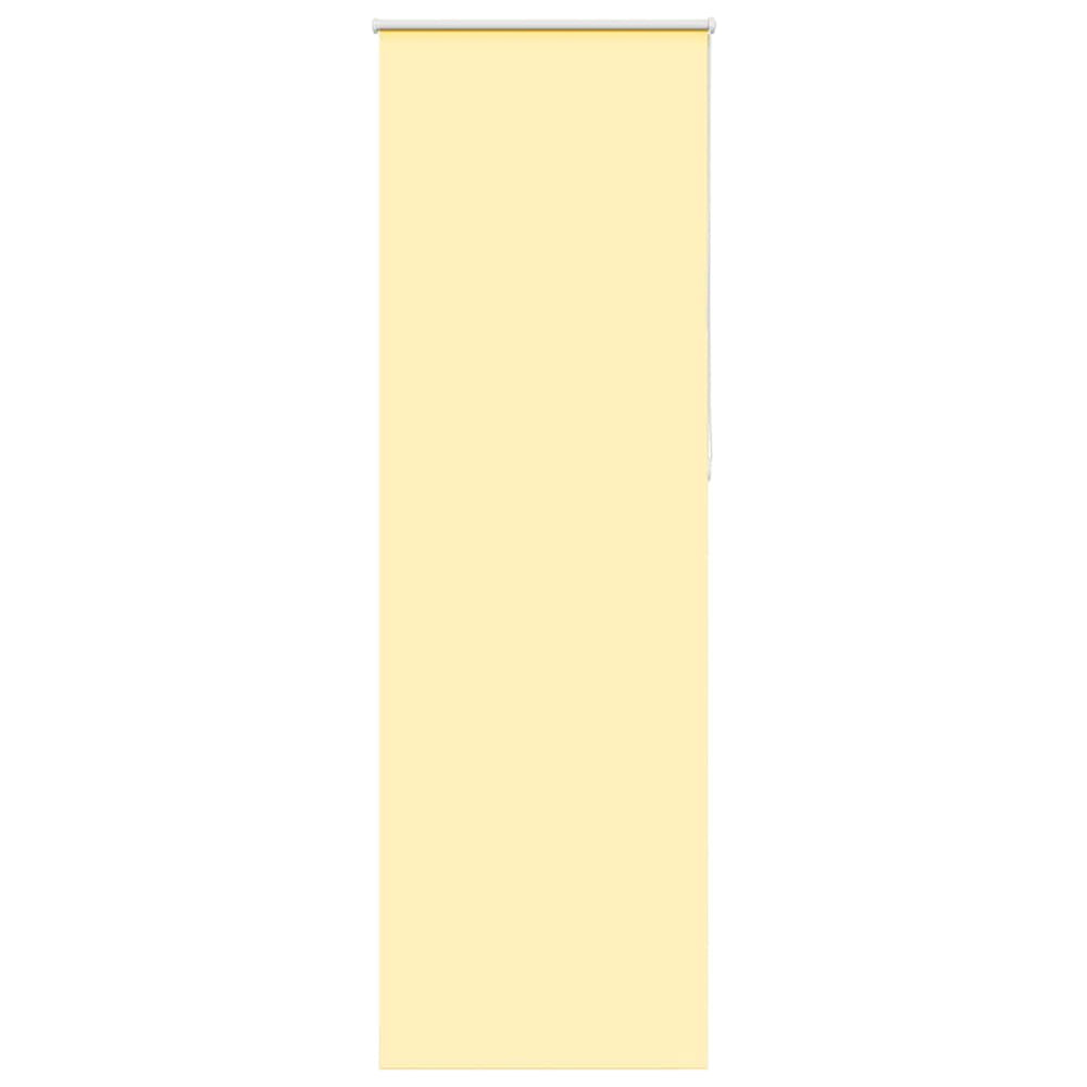 vidaXL Store Enrouleur Occultant Jaune 80x230 cm Largeur du tissu 75,7 cm Polyester