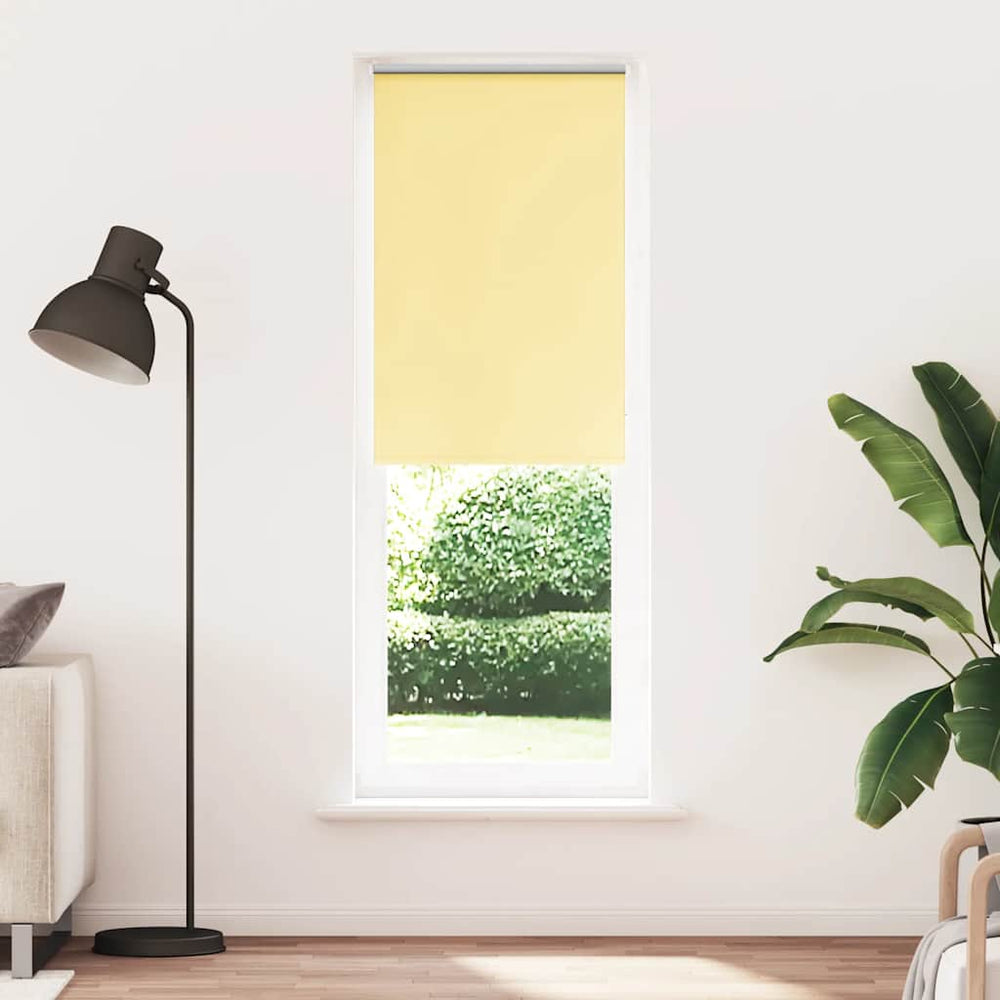 vidaXL Store occultant jaune 85x230 cm Largeur du tissu 80,7 cm Polyester