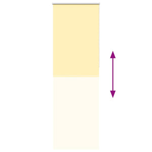 Gelbes Verdunkelungsrollo 85x230 cm