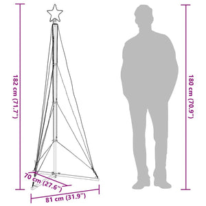 LED Weihnachtsbaum Kaltweiß 182cm