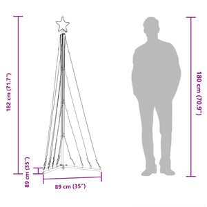 LED Weihnachtsbaum Warmweiß 182cm