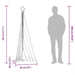 LED Weihnachtsbaum Kaltweiß 182cm