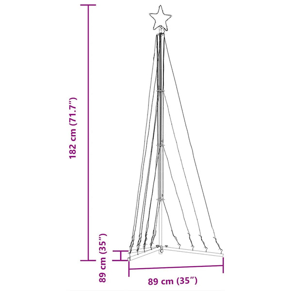 LED Weihnachtsbaum Kaltweiß 182cm