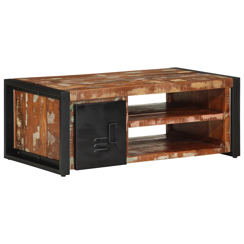 vidaXL Coffee Table Multicolour 90x50x36 cm Solid Reclaimed Wood