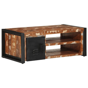 Mehrfarbiger Couchtisch Altholz 90x50 cm