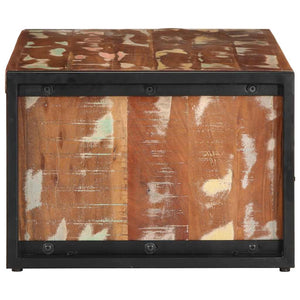 Mehrfarbiger Couchtisch Altholz 90x50 cm