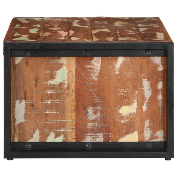Mehrfarbiger Couchtisch Altholz 90x50 cm