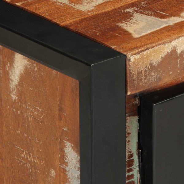 Mehrfarbiger Couchtisch Altholz 90x50 cm