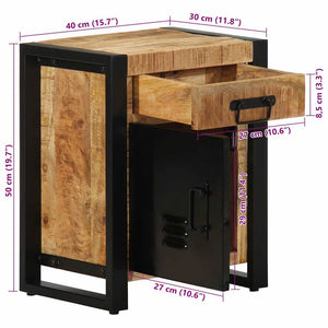 Nachttisch Mango Massivholz 40x30x50 cm