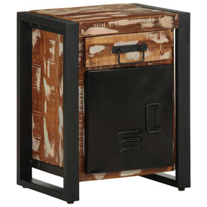 Massivholz Nachttisch Mehrfarbig 40x30x50 cm
