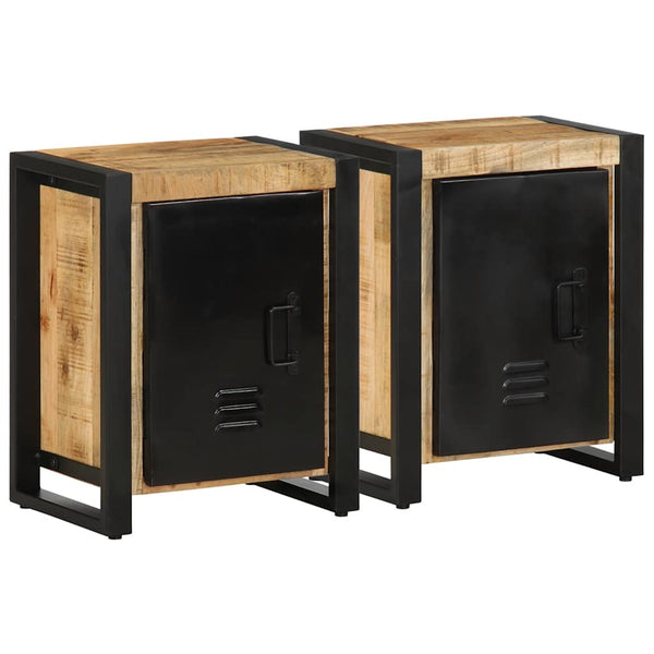 Nachttische 2er Set Mango Massivholz