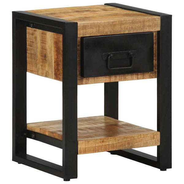 Nachttisch Raues Mangoholz 35x34x45 cm