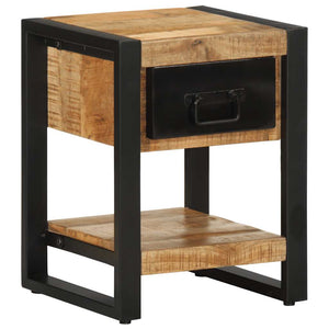 Nachttisch Raues Mangoholz 35x34x45 cm