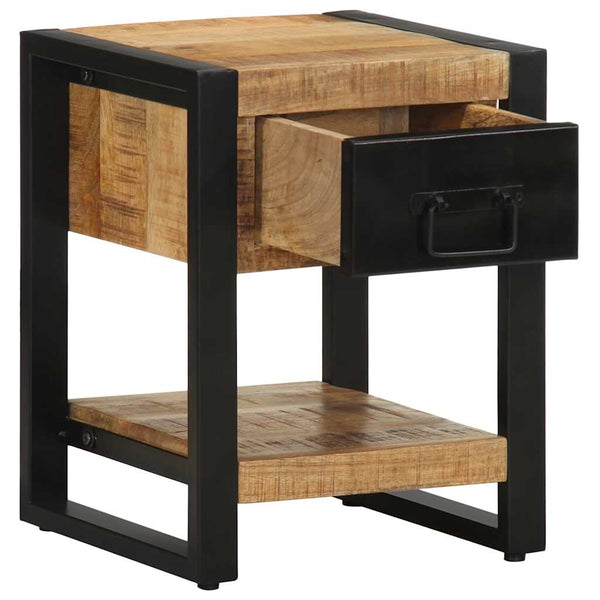 Nachttisch Raues Mangoholz 35x34x45 cm