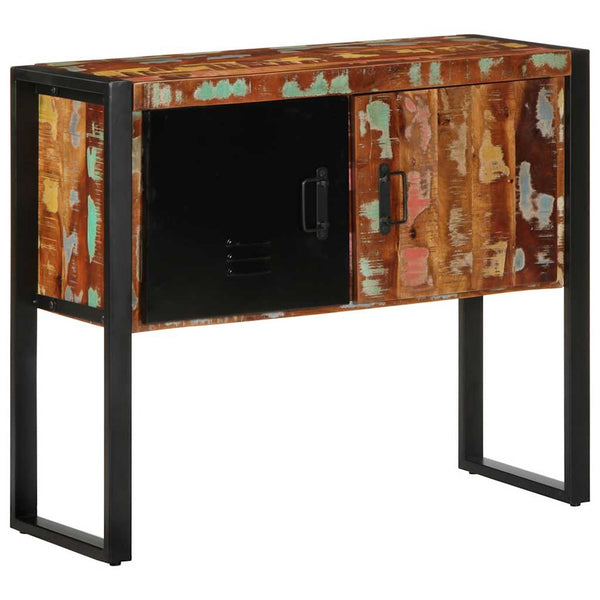 Mehrfarbiger Konsolentisch Altholz 90cm