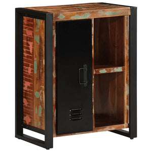 Mehrfarbiges Sideboard Altholz Massiv 55x70 cm