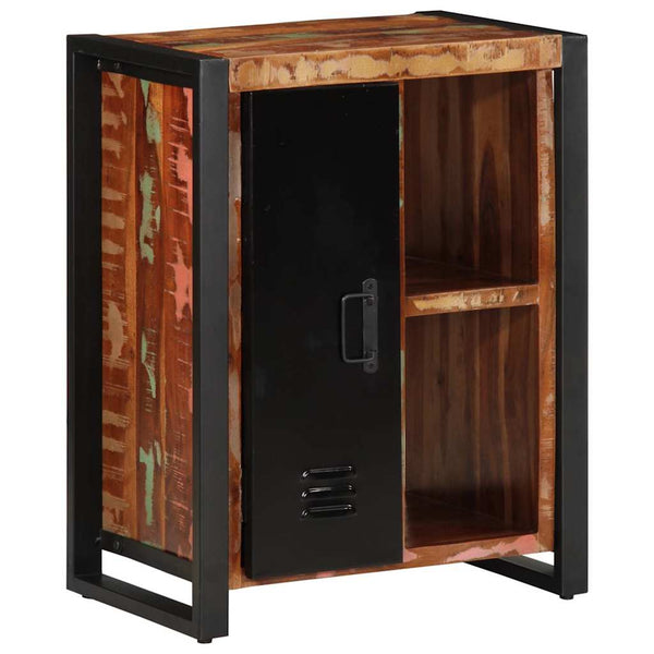 Mehrfarbiges Sideboard Altholz Massiv 55x70 cm