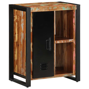 Mehrfarbiges Sideboard Altholz Massiv 55x70 cm