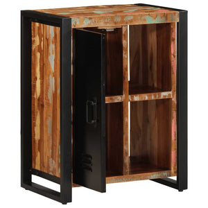 Mehrfarbiges Sideboard Altholz Massiv 55x70 cm