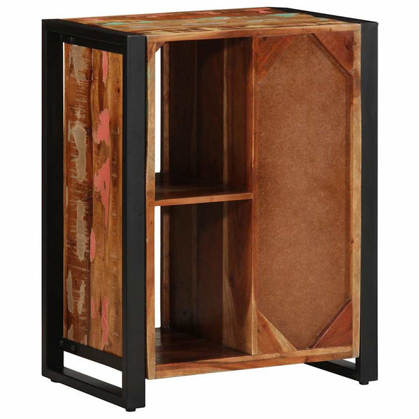 Mehrfarbiges Sideboard Altholz Massiv 55x70 cm