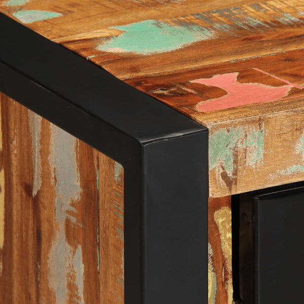 Mehrfarbiges Sideboard Altholz Massiv 55x70 cm