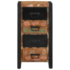 Mehrfarbiger Schubladenschrank Altholz 40x40x75cm