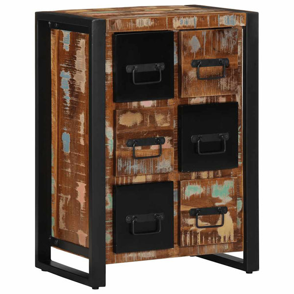 vidaXL Buffet 50x35x70 cm bois de récupération massif