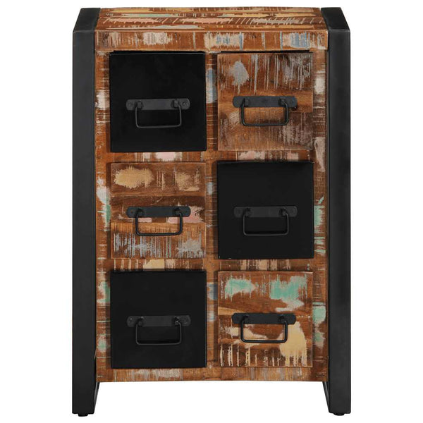 vidaXL Buffet 50x35x70 cm bois de récupération massif
