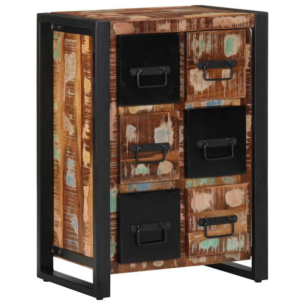 vidaXL Buffet 50x35x70 cm bois de récupération massif