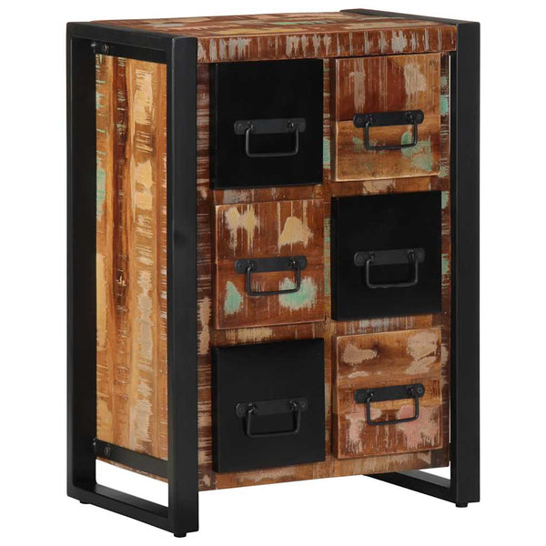 vidaXL Buffet 50x35x70 cm bois de récupération massif