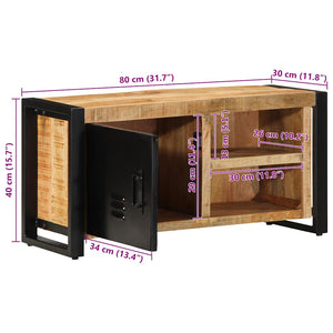 TV-Schrank Mango Massivholz 80 cm