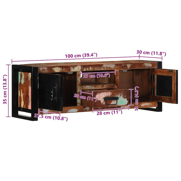 TV-Schrank Altholz 100 cm