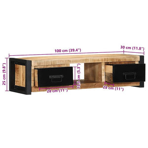 TV-Schrank Mango Massivholz 100 cm