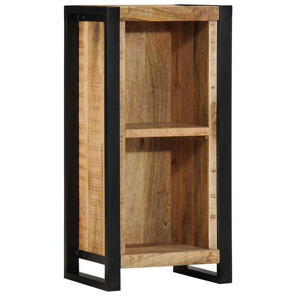 Nachttisch mit Regal Mango Massivholz Braun