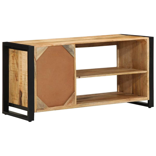 Schuhbank Braun Mango Massivholz 100cm