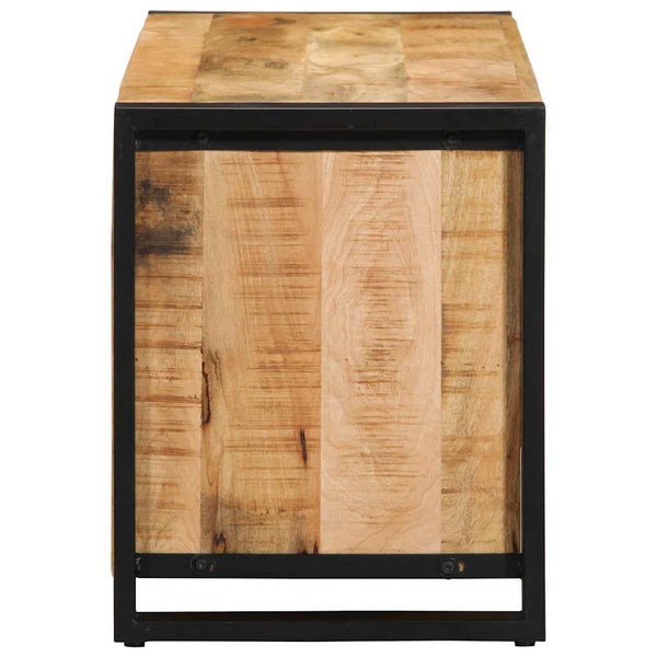 Schuhbank Braun Mango Massivholz 100cm