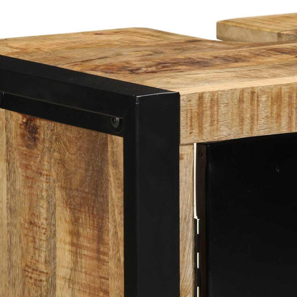 Badezimmerschrank Braun Mango Massivholz 55x35x60cm