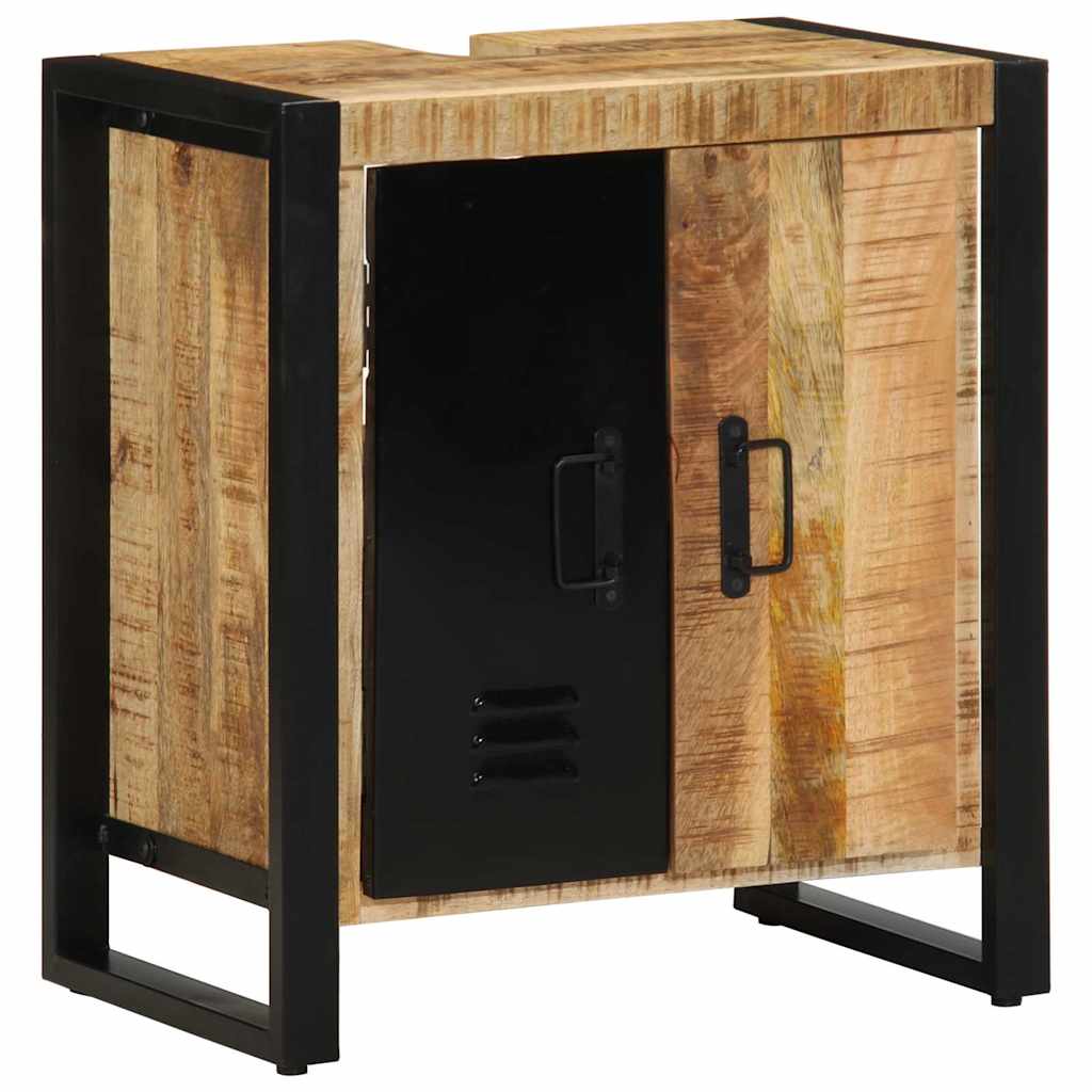 Badezimmerschrank Braun Mango Massivholz 55x35x60cm