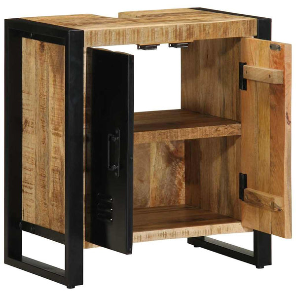 Badezimmerschrank Braun Mango Massivholz 55x35x60cm