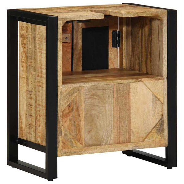 Badezimmerschrank Braun Mango Massivholz 55x35x60cm