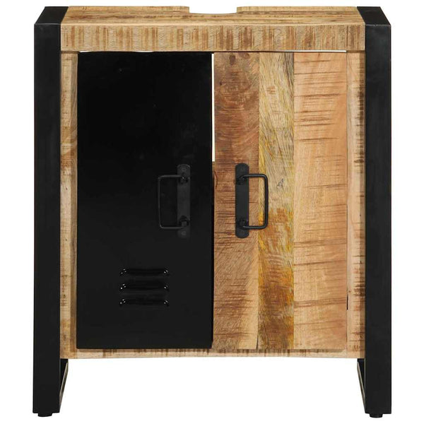 Badezimmerschrank Braun Mango Massivholz 55x35x60cm