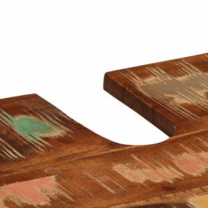 Badezimmerschrank Braun Massivholz mit Regal